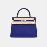 Hermès Kelly Sellier 25 Bleu Encre Epsom PHW