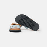 Hermès Chypre Bleu Clair Naturel Denim Calfskin Sandals