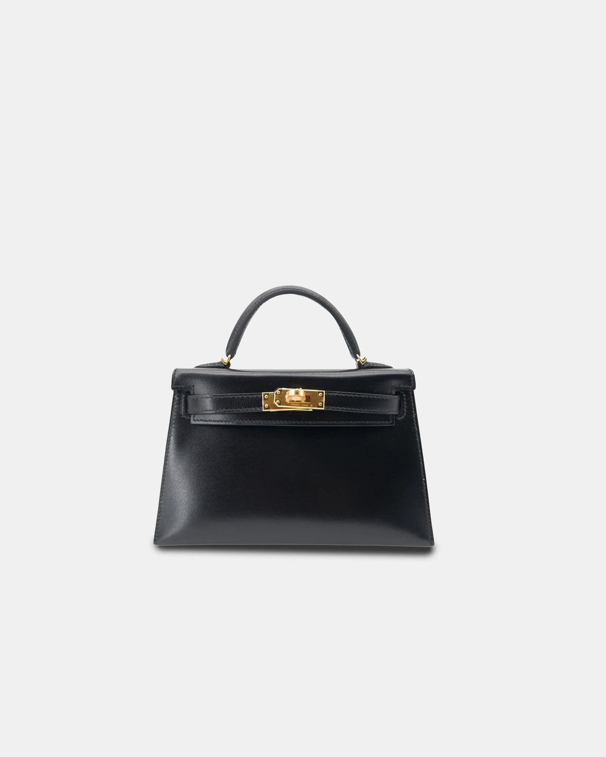 Hermes Mini Kelly 20 Black Box Leather GHW – Selectif Official