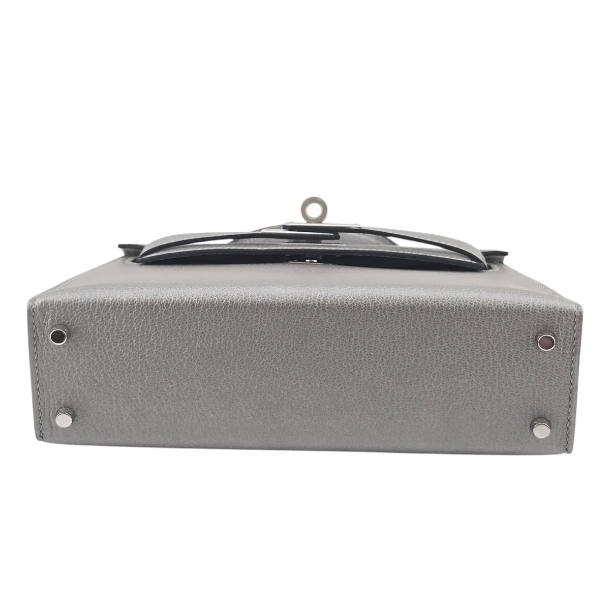 Hermès Mini Kelly 20 Gris Argenté Chèvre Chamkilight PHW