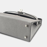 Hermès Mini Kelly 20 Gris Argenté Chèvre Chamkilight PHW