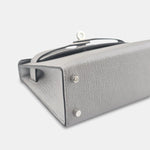 Hermès Mini Kelly 20 Gris Argenté Chèvre Chamkilight PHW