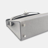 Hermès Mini Kelly 20 Gris Argenté Chèvre Chamkilight PHW
