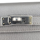 Hermès Mini Kelly 20 Gris Argenté Chèvre Chamkilight PHW