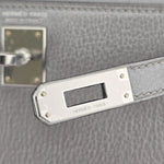 Hermès Mini Kelly 20 Gris Argenté Chèvre Chamkilight PHW
