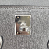 Hermès Mini Kelly 20 Gris Argenté Chèvre Chamkilight PHW