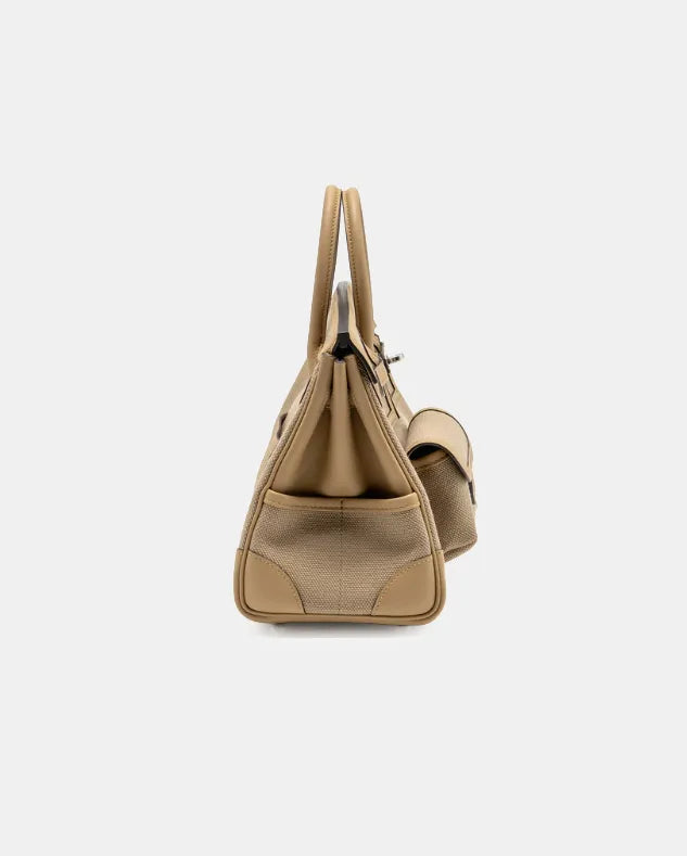 Hermès Birkin 25 Cargo Beige Marfa/Poussiere Toile PHW