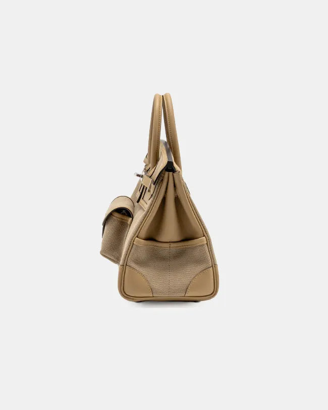 Hermès Birkin 25 Cargo Beige Marfa/Poussiere Toile PHW