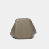 Hermès Mini Picotin 18 Etoupe Clemence GHW