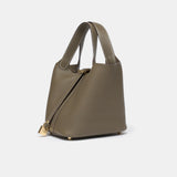 Hermès Mini Picotin 18 Etoupe Clemence GHW