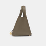 Hermès Mini Picotin 18 Etoupe Clemence GHW