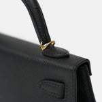 Hermès Kelly 20 Black Epsom PHW