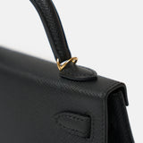 Hermès Kelly 20 Black Epsom PHW