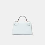 Hermès Mini Kelly 20 Bleu Brume GHW