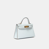 Hermès Mini Kelly 20 Bleu Brume GHW