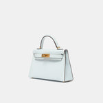 Hermès Mini Kelly 20 Bleu Brume GHW