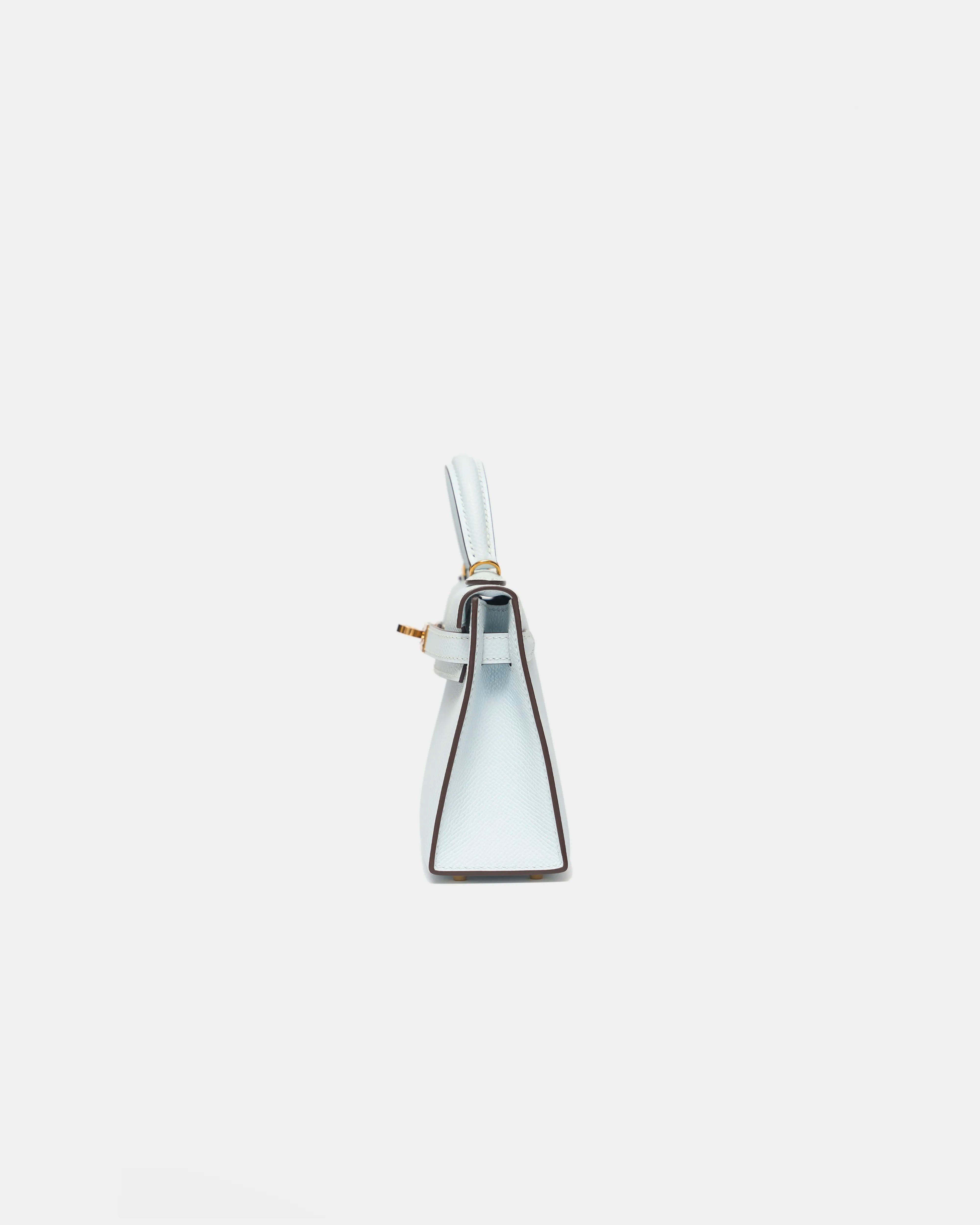 Hermès Mini Kelly 20 Bleu Brume GHW