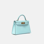 Hermès Mini Kelly 20 Blue Zephyr Epsom GHW