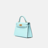 Hermès Mini Kelly 20 Blue Zephyr Epsom GHW