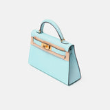 Hermès Mini Kelly 20 Blue Zephyr Epsom GHW