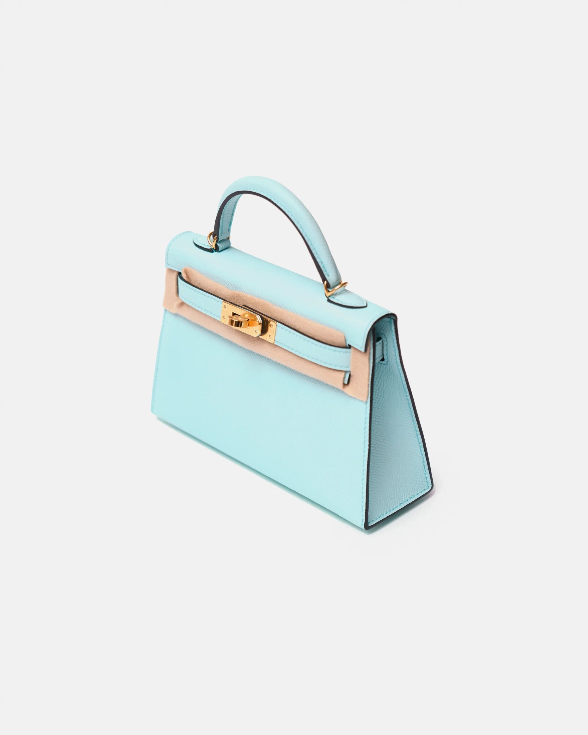 Hermès Mini Kelly 20 Blue Zephyr Epsom GHW