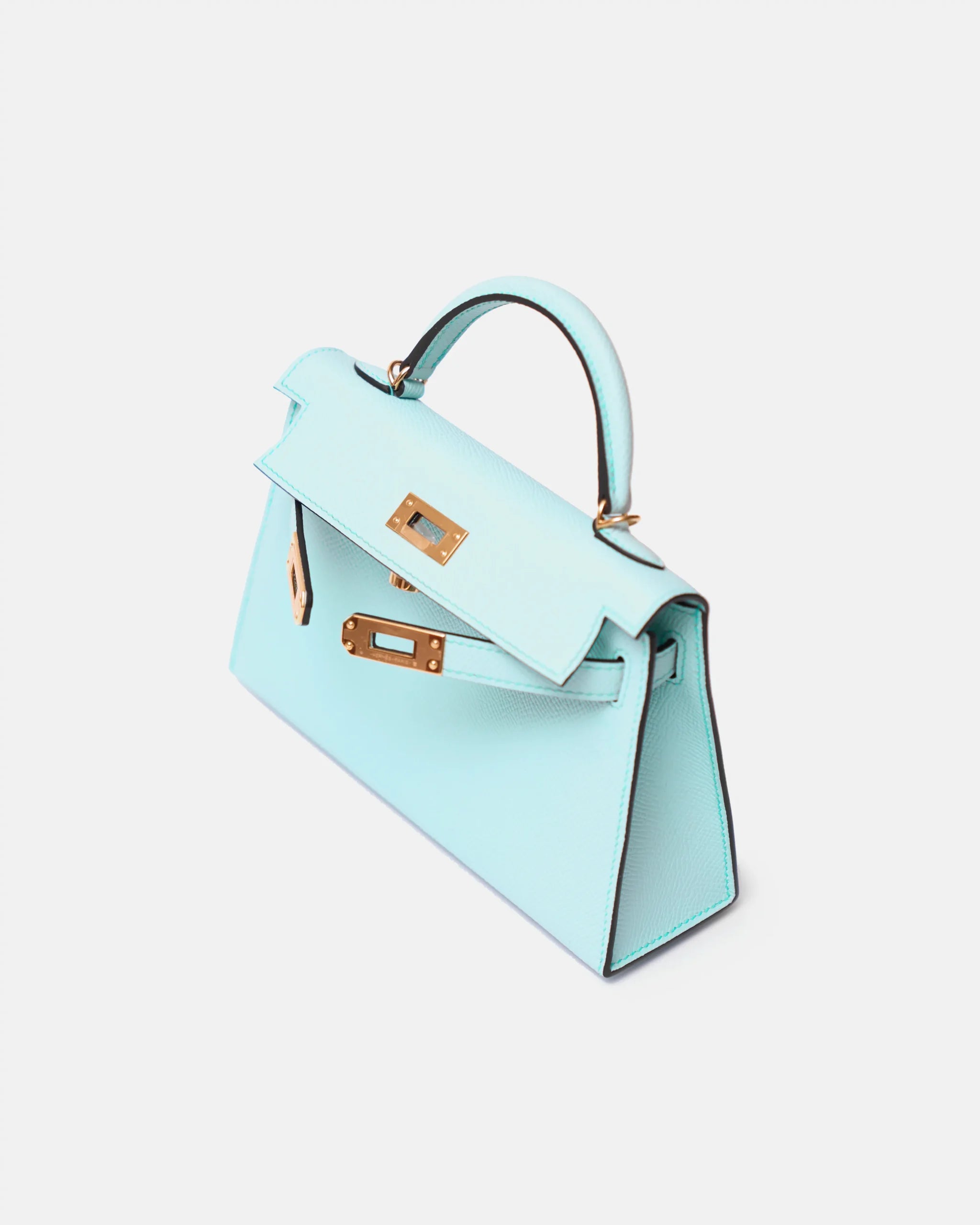 Hermès Mini Kelly 20 Blue Zephyr Epsom GHW