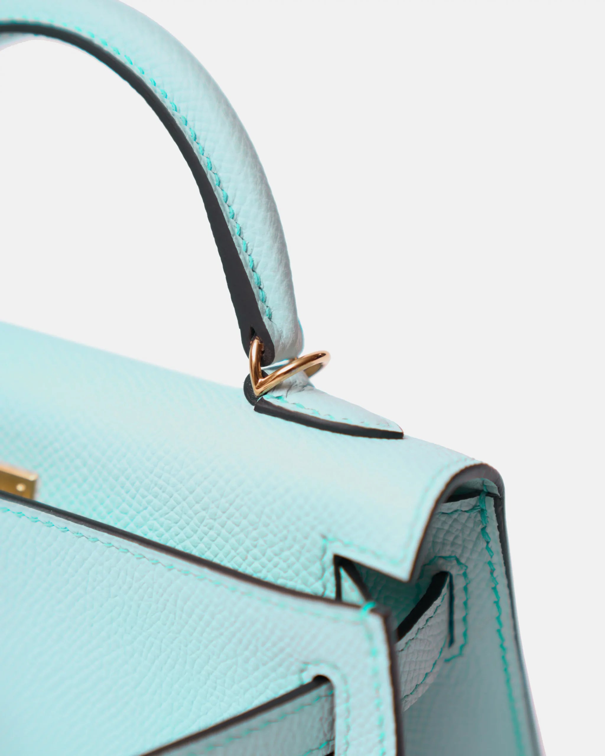 Hermès Mini Kelly 20 Blue Zephyr Epsom GHW