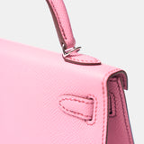 Hermès Mini Kelly 20 Bubblegum Epsom PHW