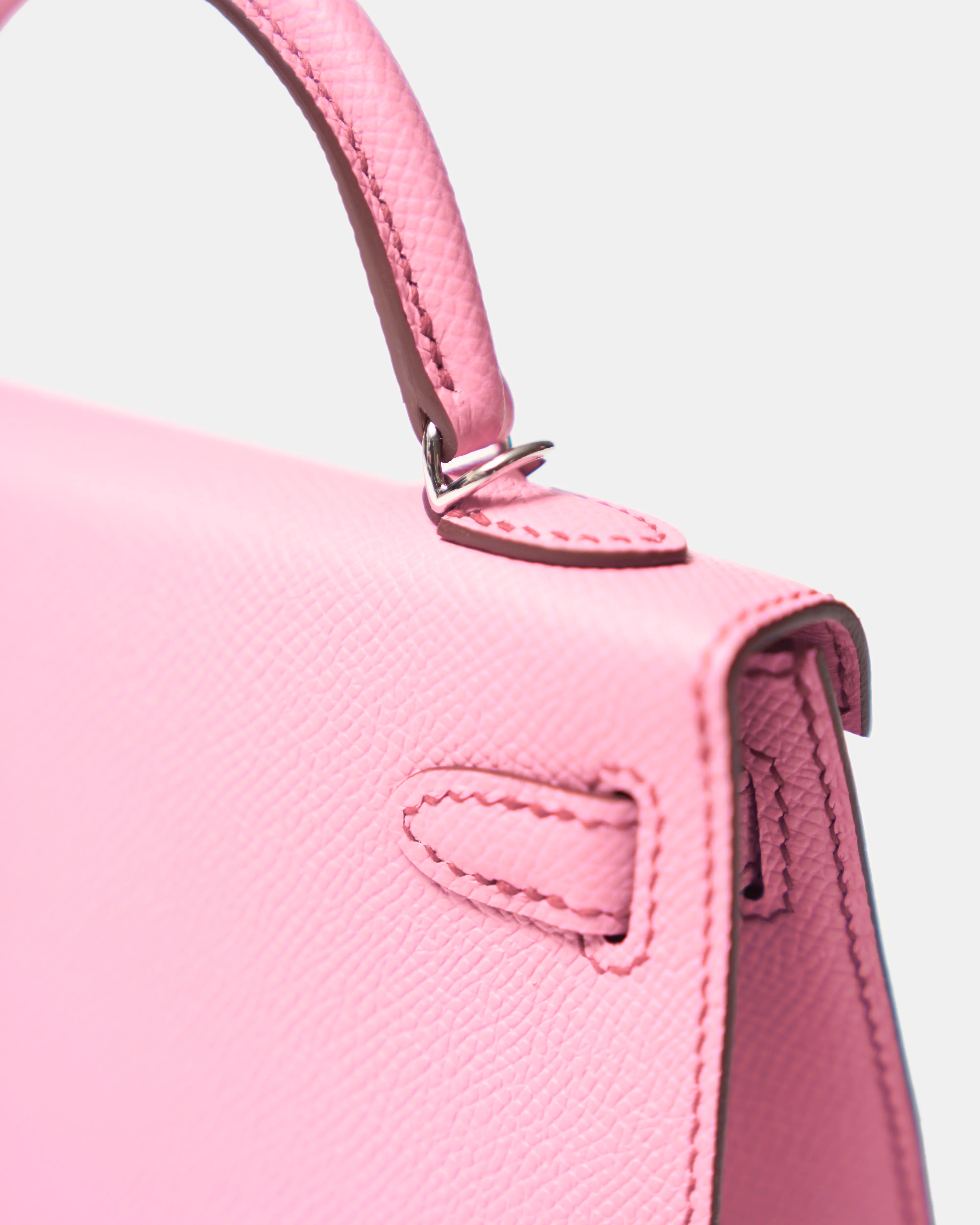 Hermès Mini Kelly 20 Bubblegum Epsom PHW