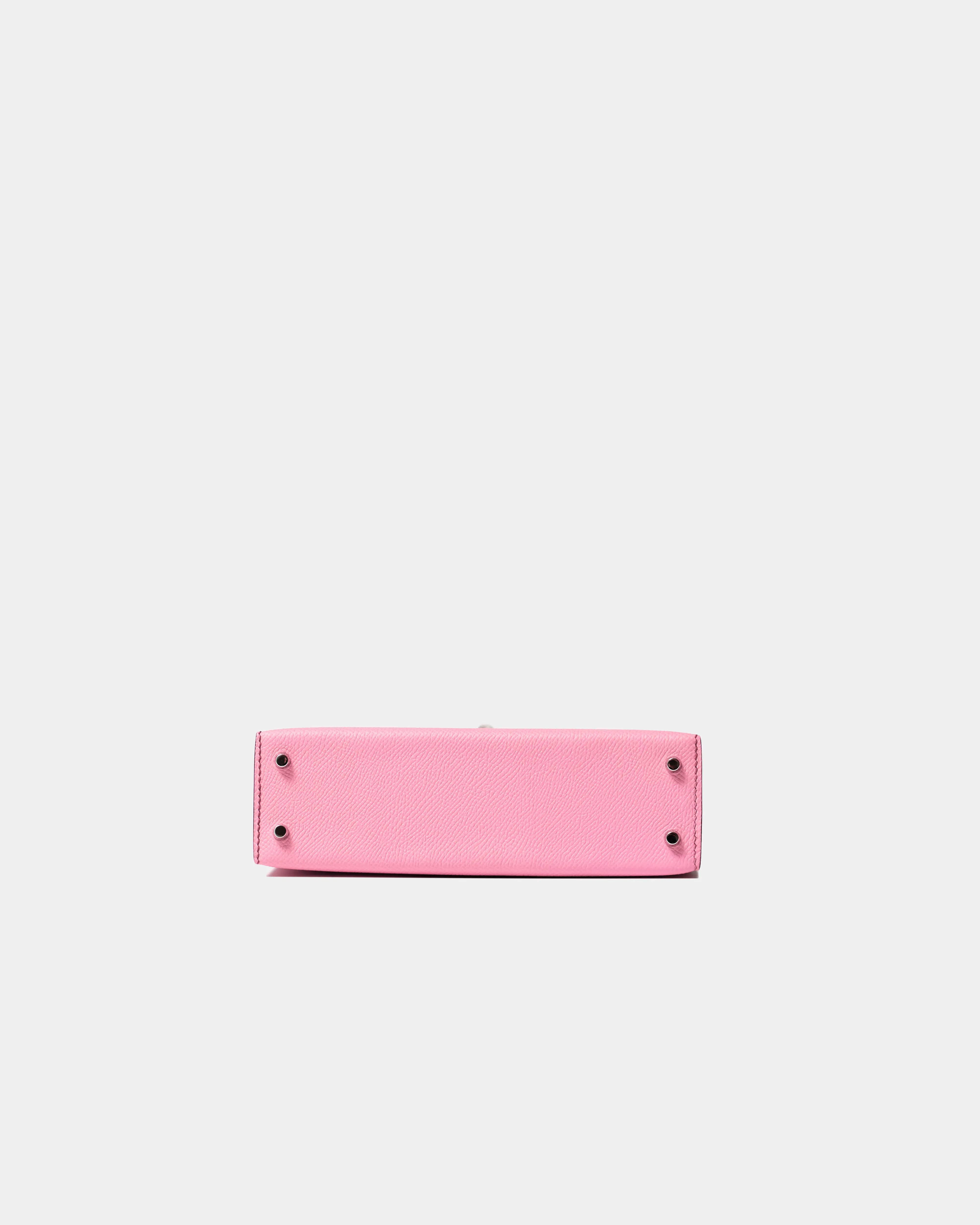 Hermès Mini Kelly 20 Bubblegum Epsom PHW