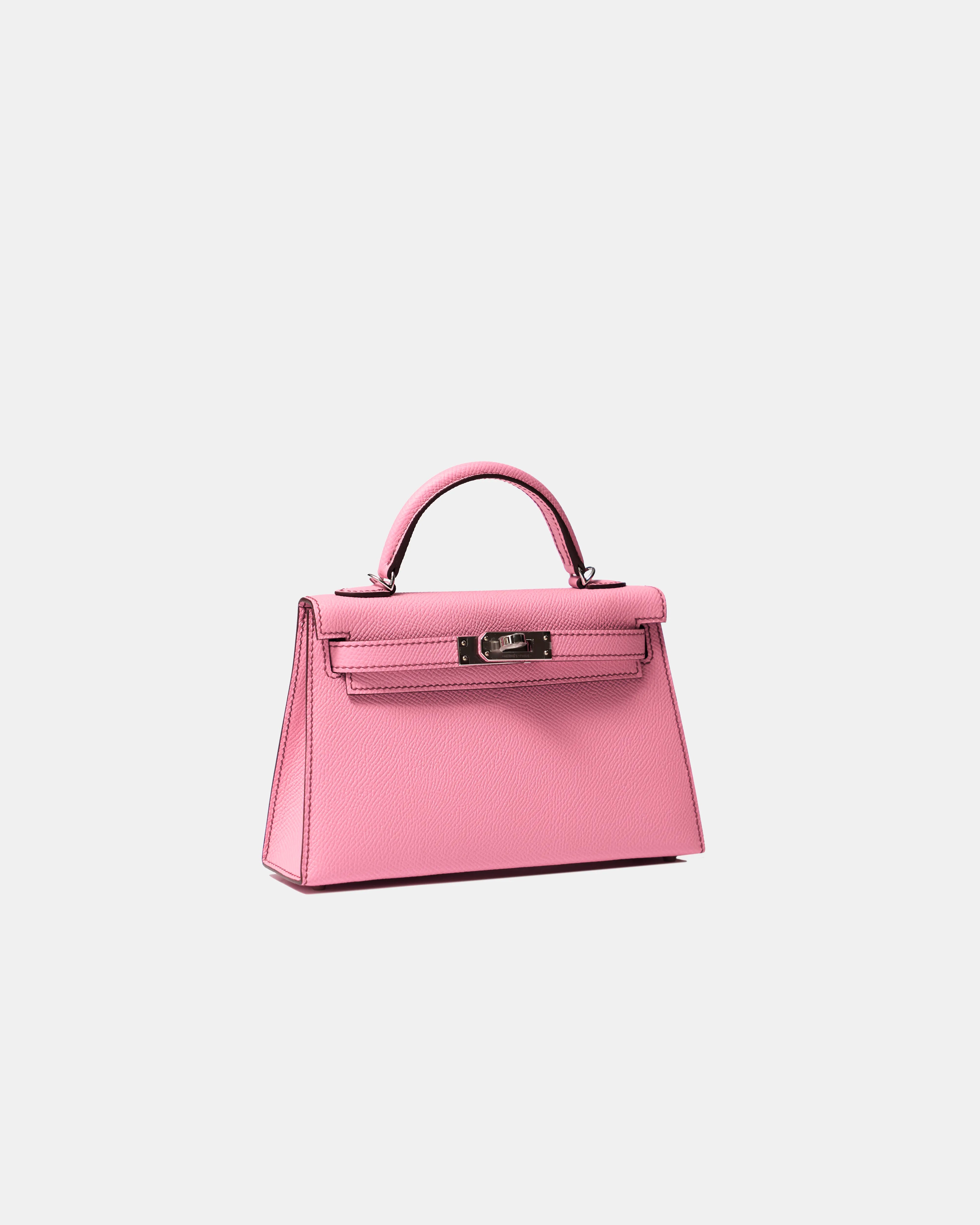 Hermès Mini Kelly 20 Bubblegum Epsom PHW