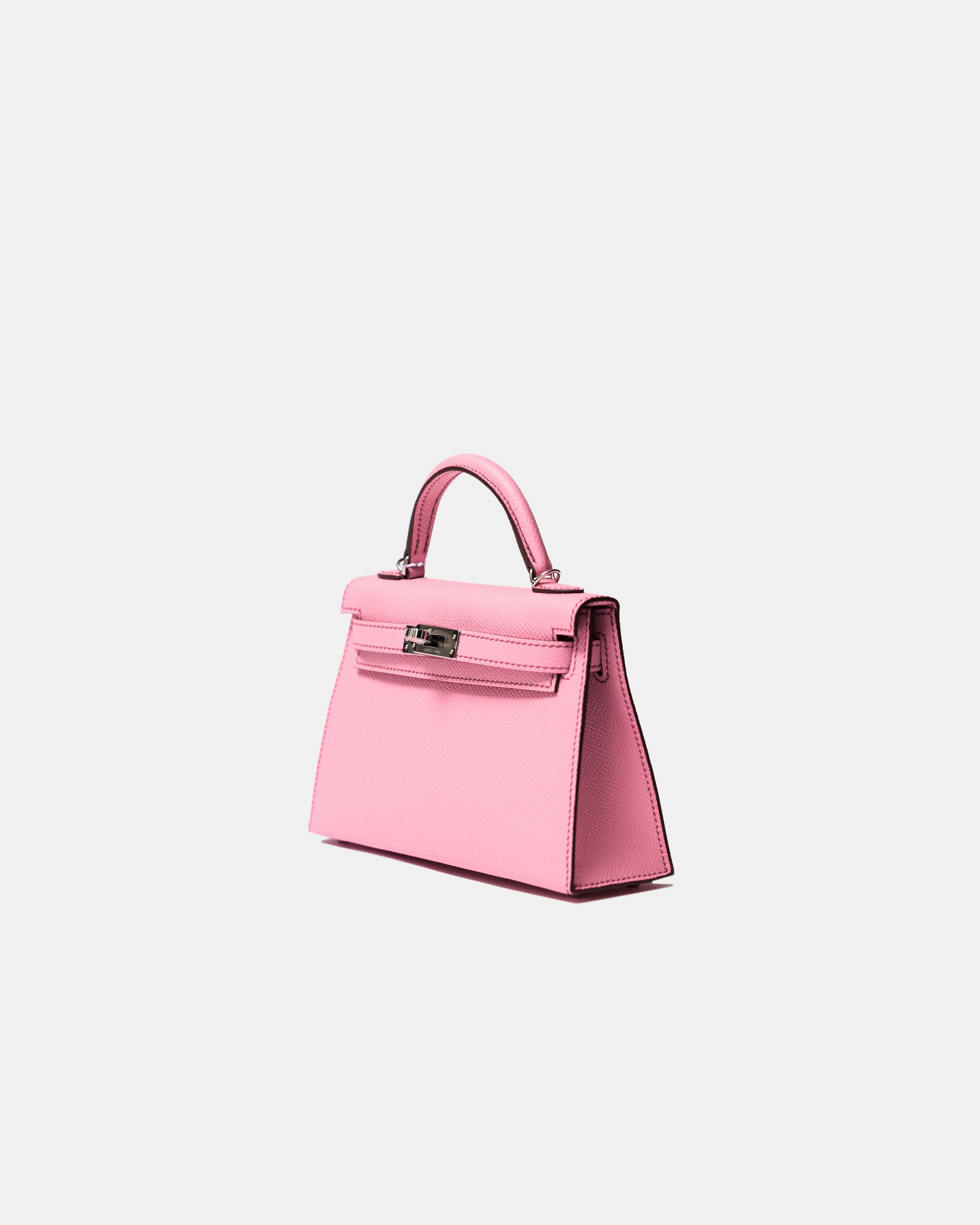 Hermès Mini Kelly 20 Bubblegum Epsom PHW