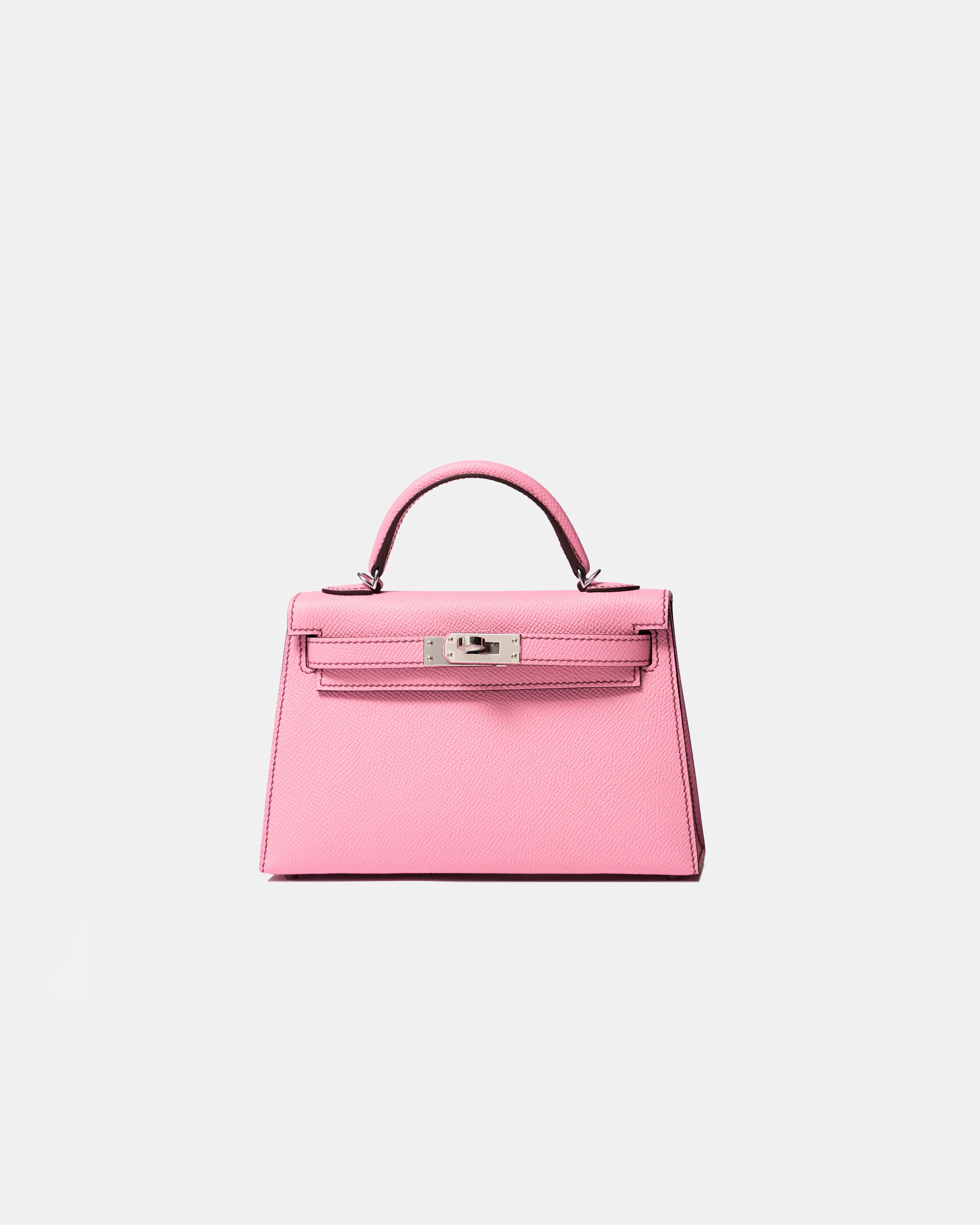 Hermès Mini Kelly 20 Bubblegum Epsom PHW