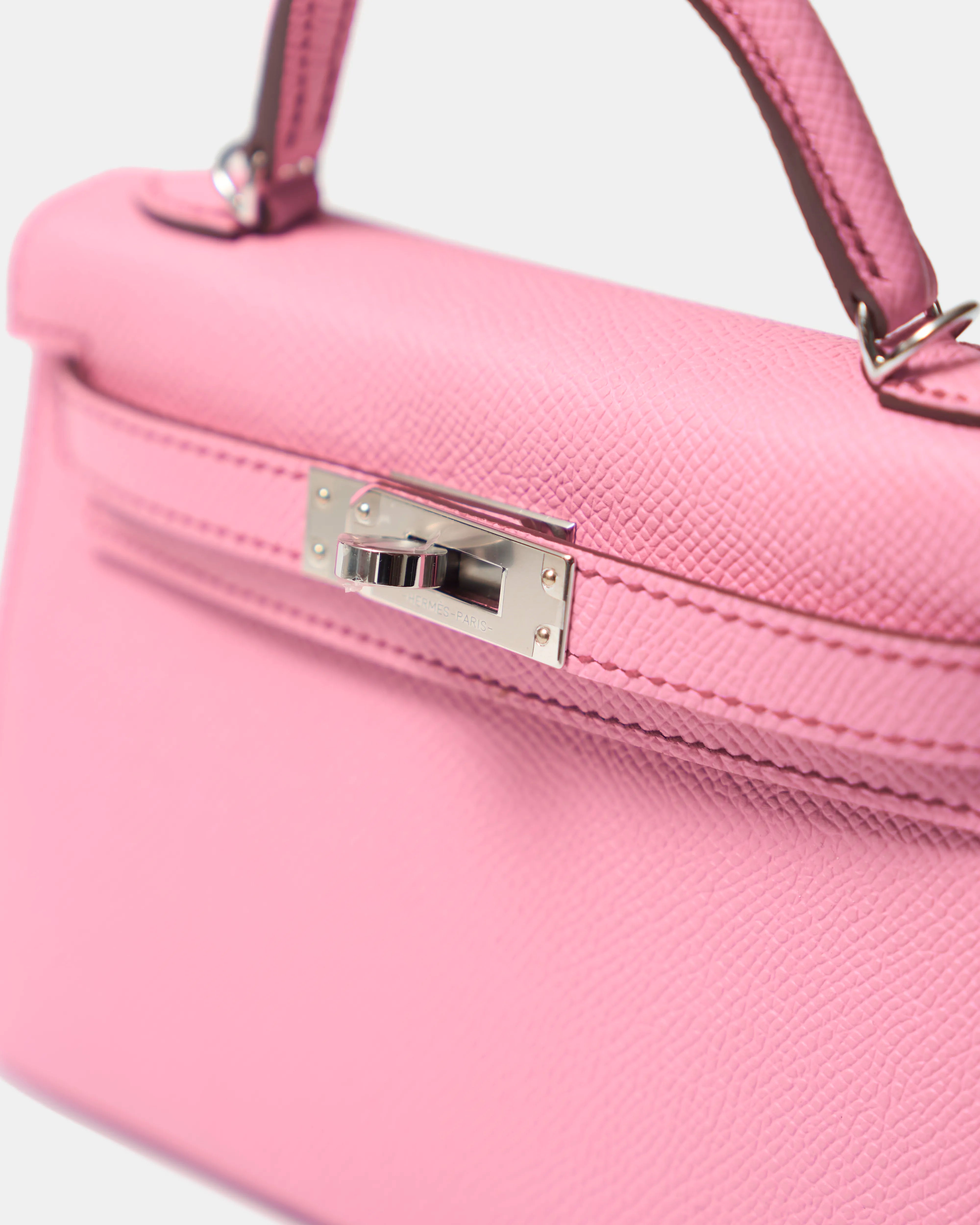 Hermès Mini Kelly 20 Bubblegum Epsom PHW