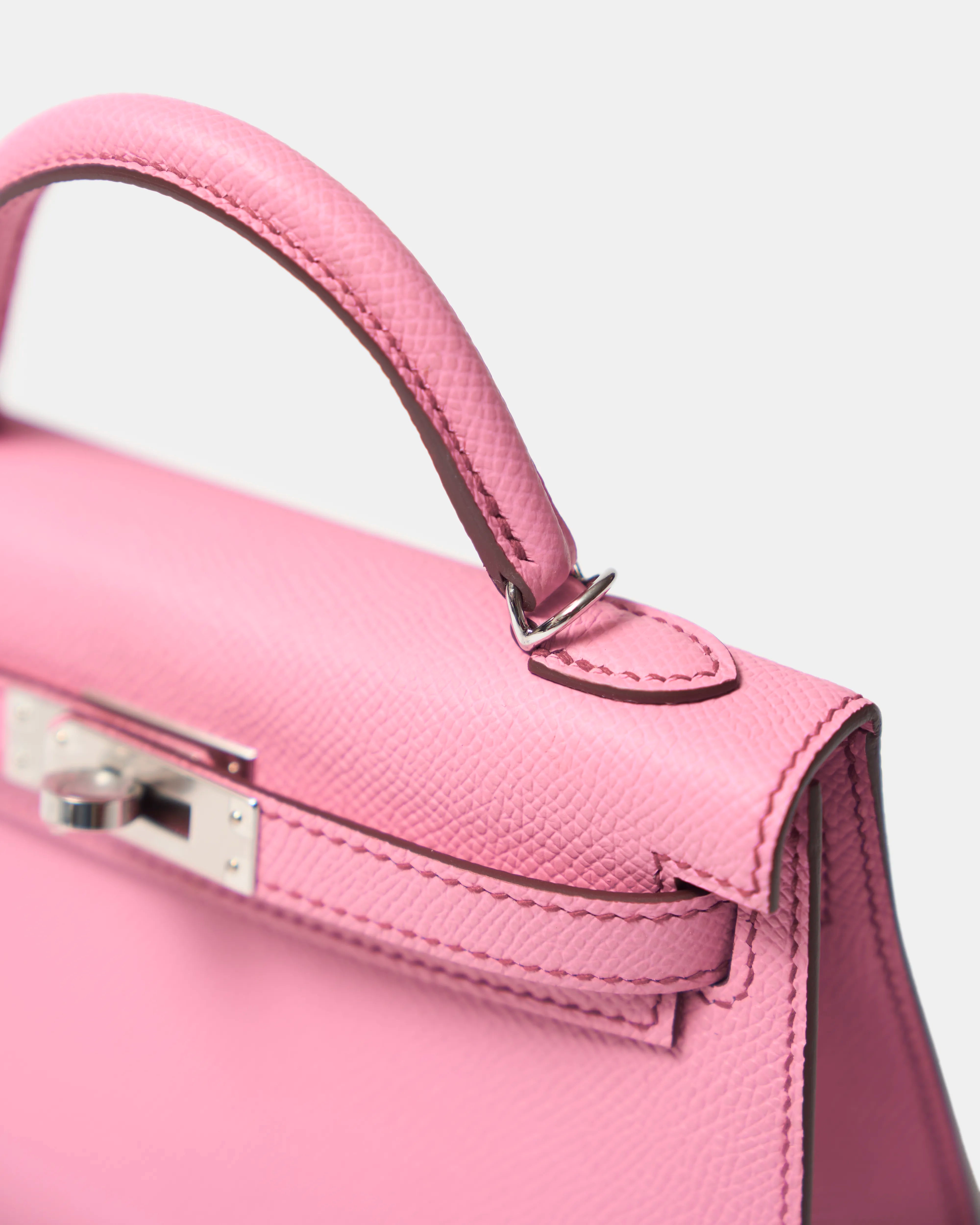 Hermès Mini Kelly 20 Bubblegum Epsom PHW