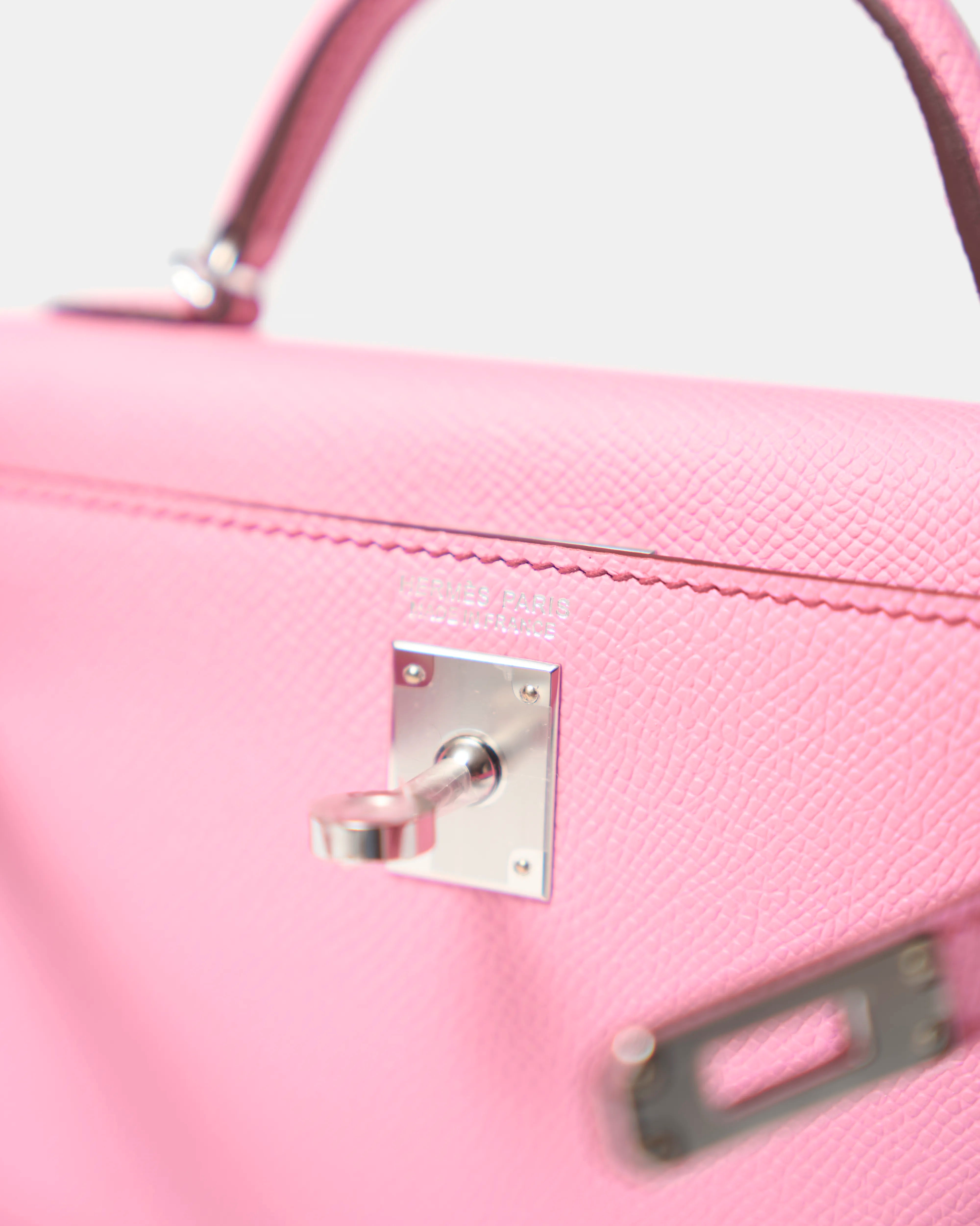 Hermès Mini Kelly 20 Bubblegum Epsom PHW