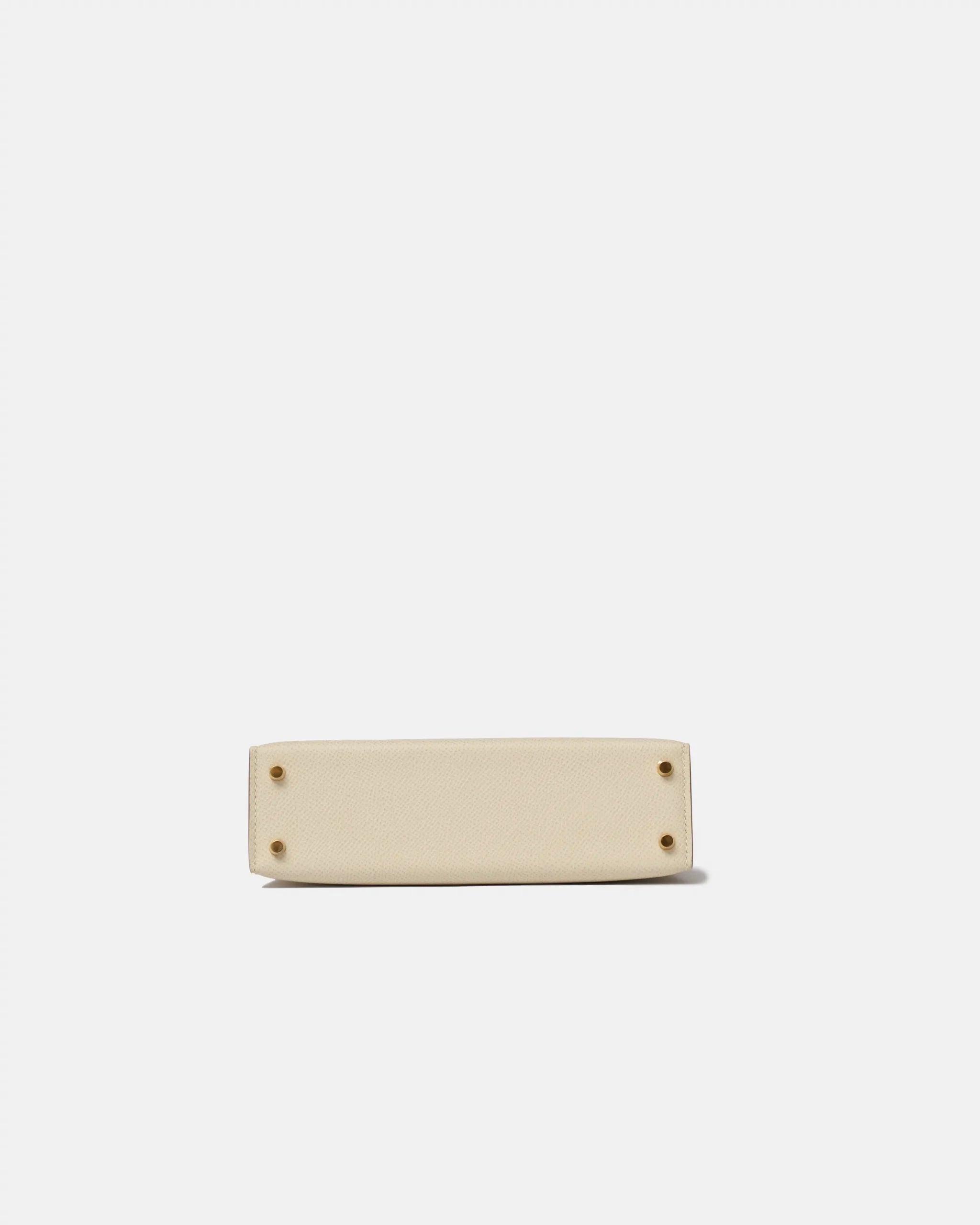 Hermès Mini Kelly 20 Craie Epsom GHW