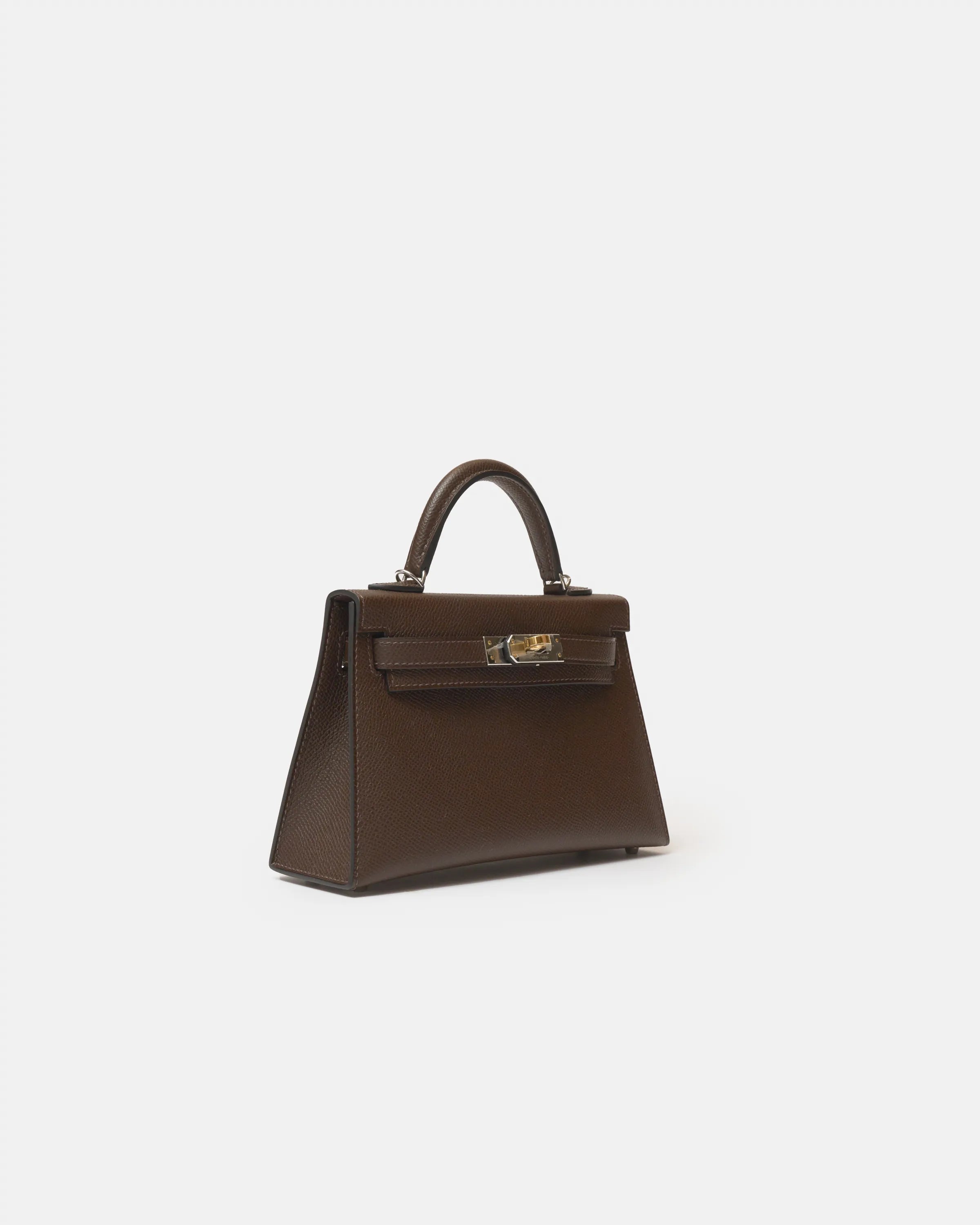 Hermès Kelly Mini 20 Ebene Electrum