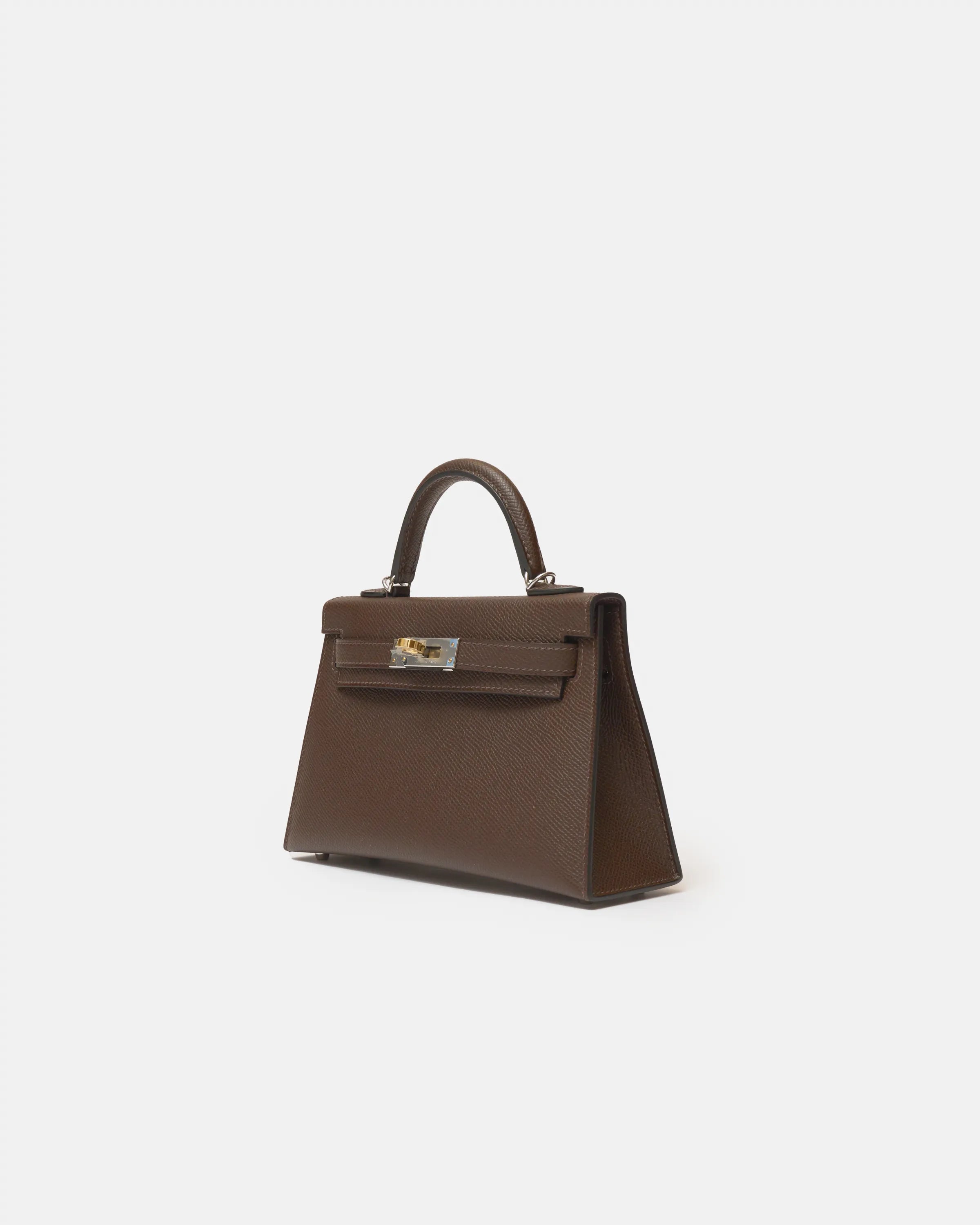 Hermès Kelly Mini 20 Ebene Electrum