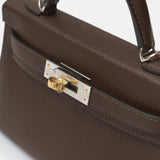 Hermès Kelly Mini 20 Ebene Electrum