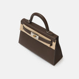 Hermès Kelly Mini 20 Ebene Electrum