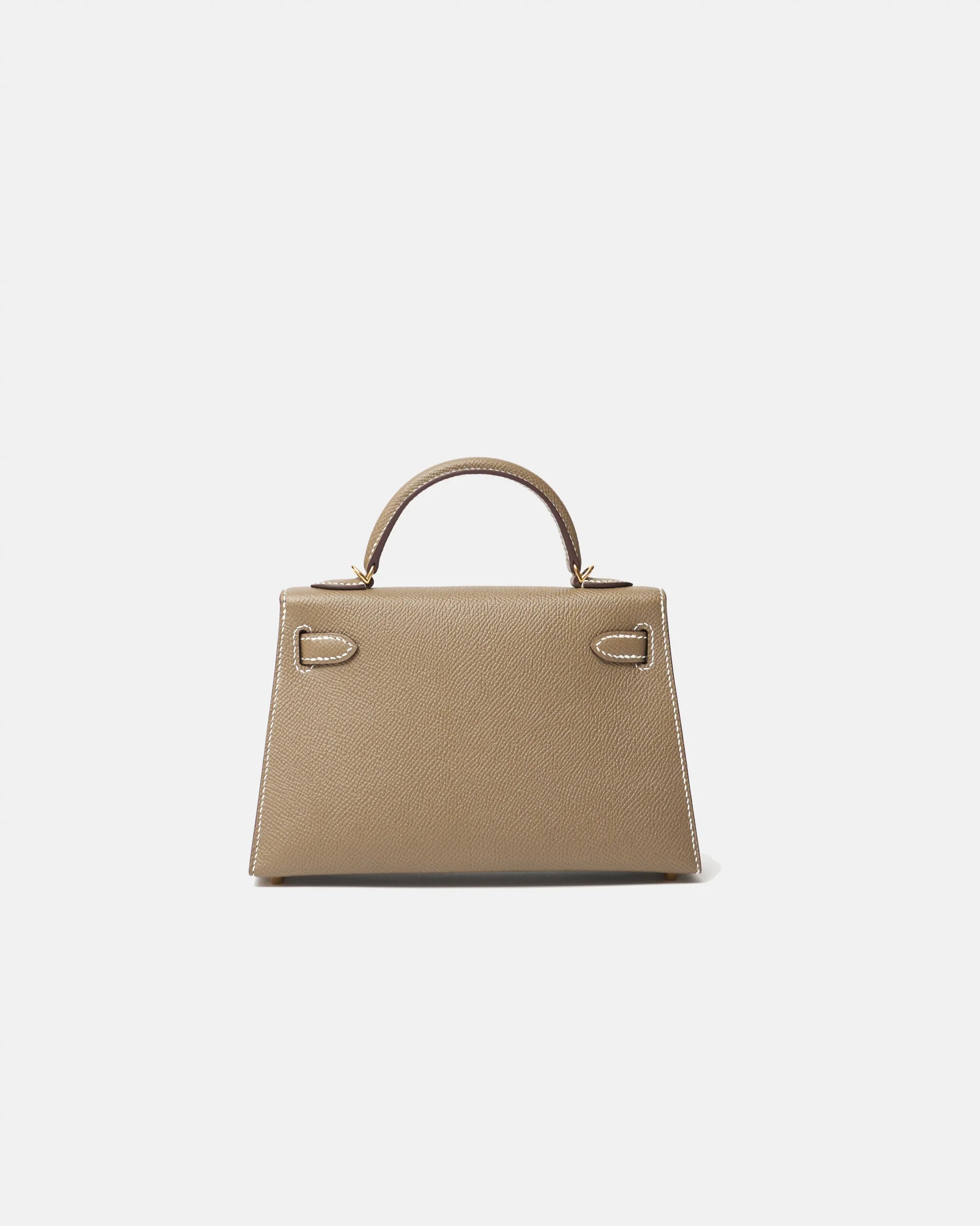 Hermès Mini Kelly 20 Etoupe Epsom GHW