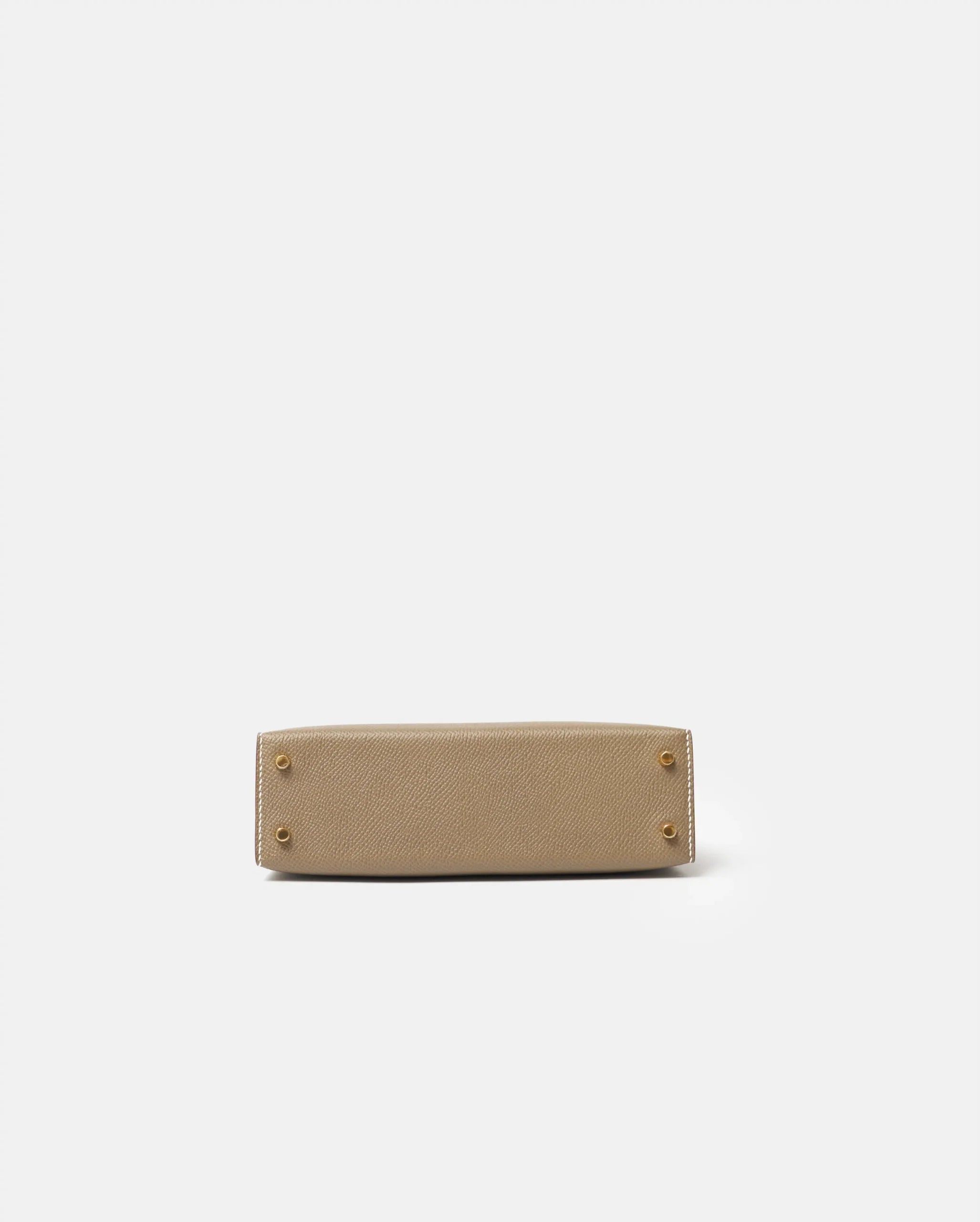 Hermès Mini Kelly 20 Etoupe Epsom GHW