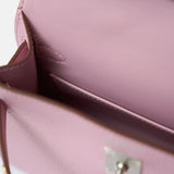 Hermès Mini Kelly 20 Mauve Sylvestre Epsom PHW