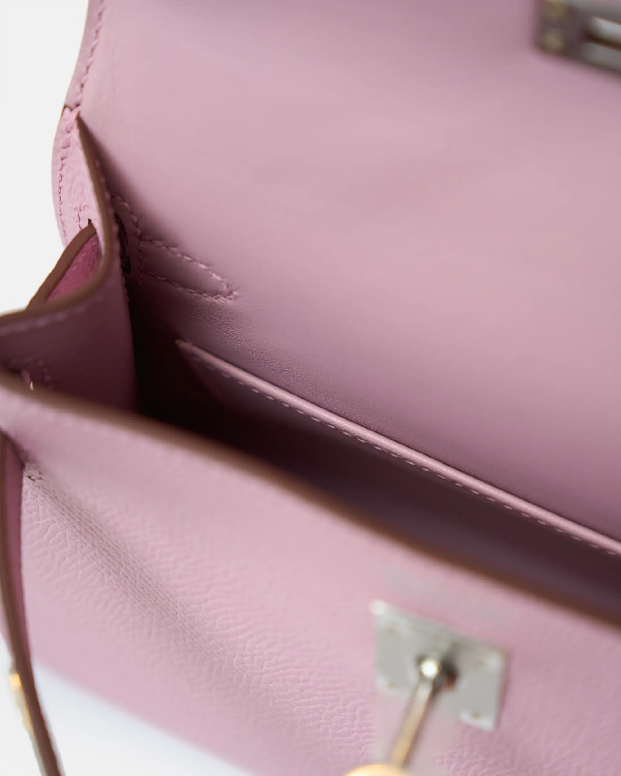 Hermès Mini Kelly 20 Mauve Sylvestre Epsom PHW