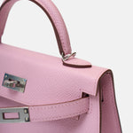 Hermès Mini Kelly 20 Mauve Sylvestre Epsom PHW
