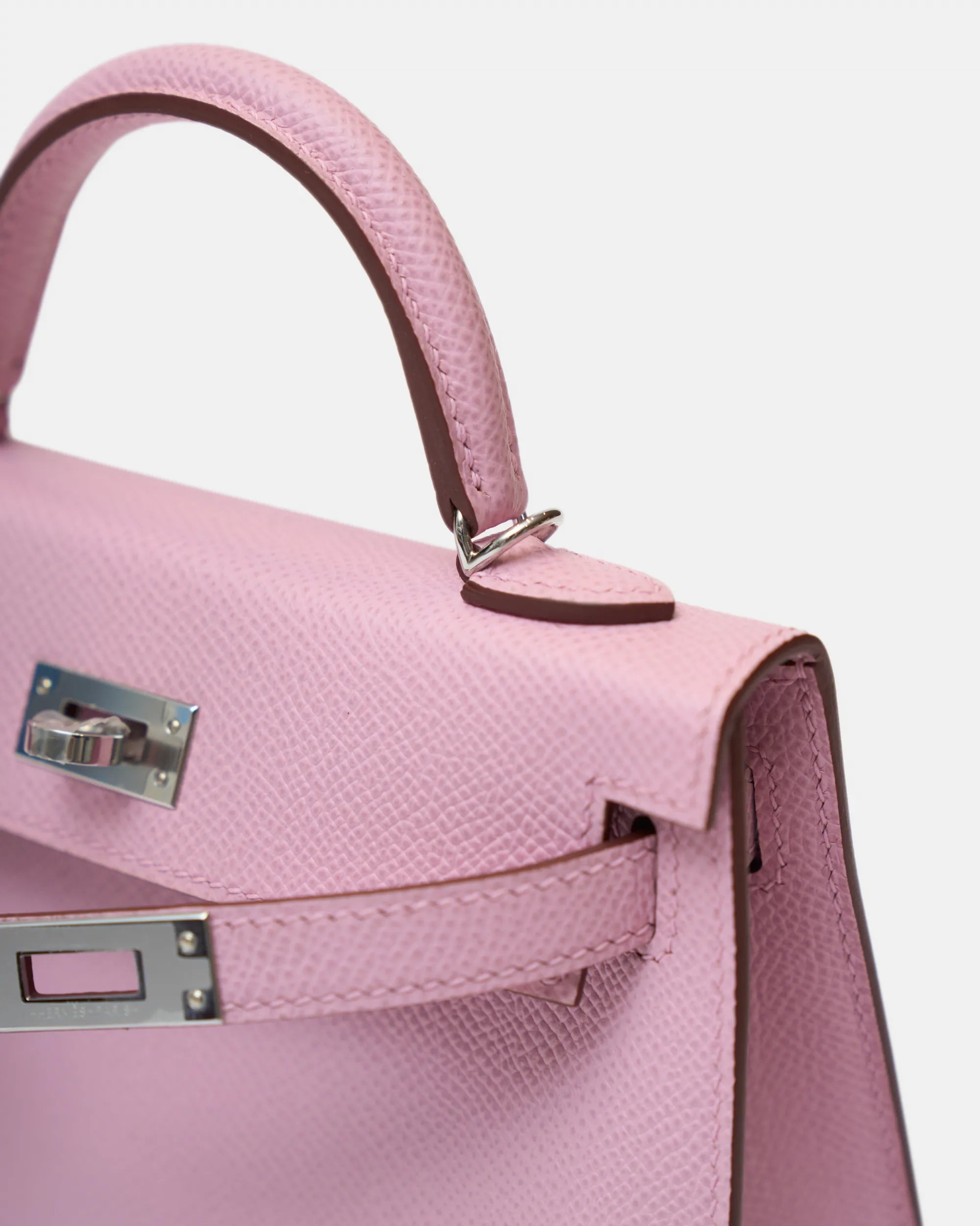 Hermès Mini Kelly 20 Mauve Sylvestre Epsom PHW
