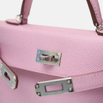 Hermès Mini Kelly 20 Mauve Sylvestre Epsom PHW