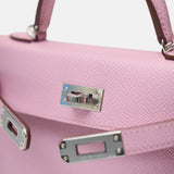 Hermès Mini Kelly 20 Mauve Sylvestre Epsom PHW