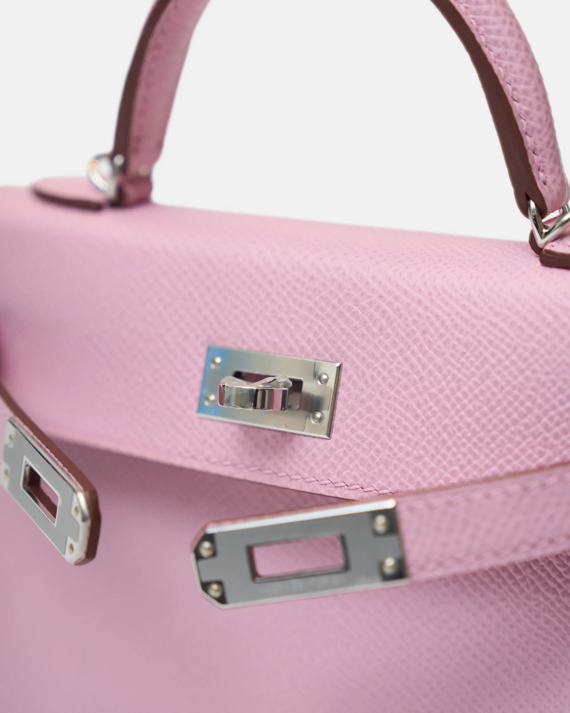 Hermès Mini Kelly 20 Mauve Sylvestre Epsom PHW